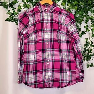 J. Crew. Plaid. Flannel. Button Down. Size XS. EUC